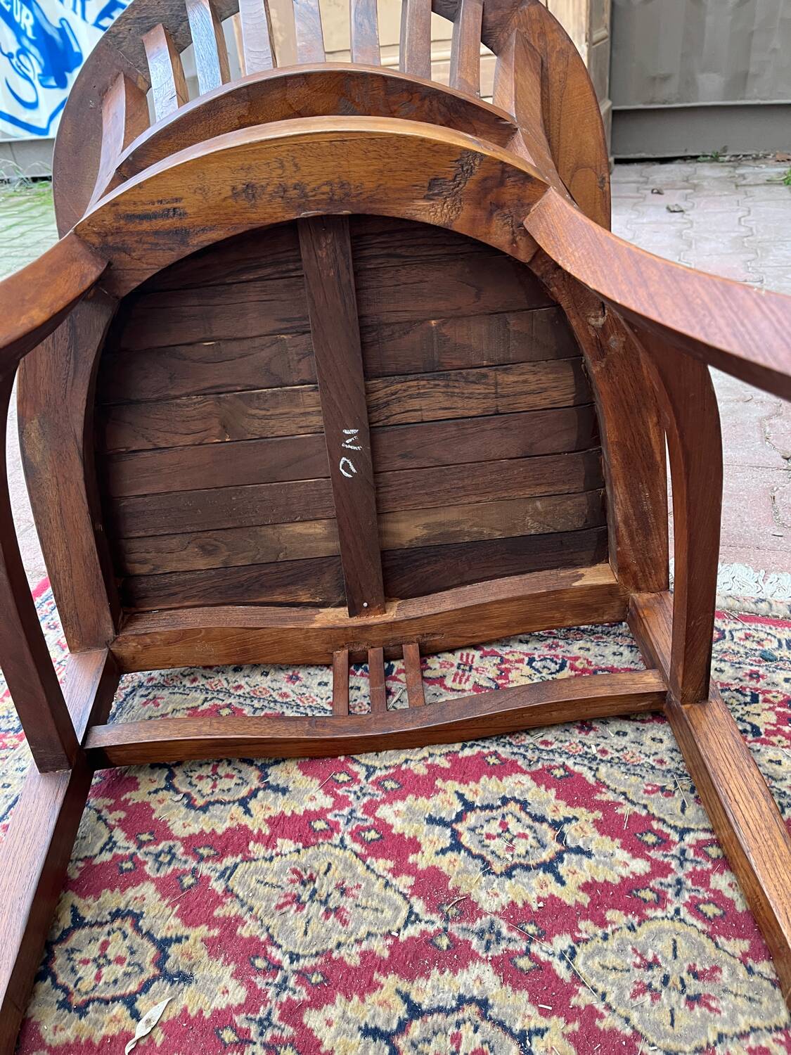 Wooden armchair