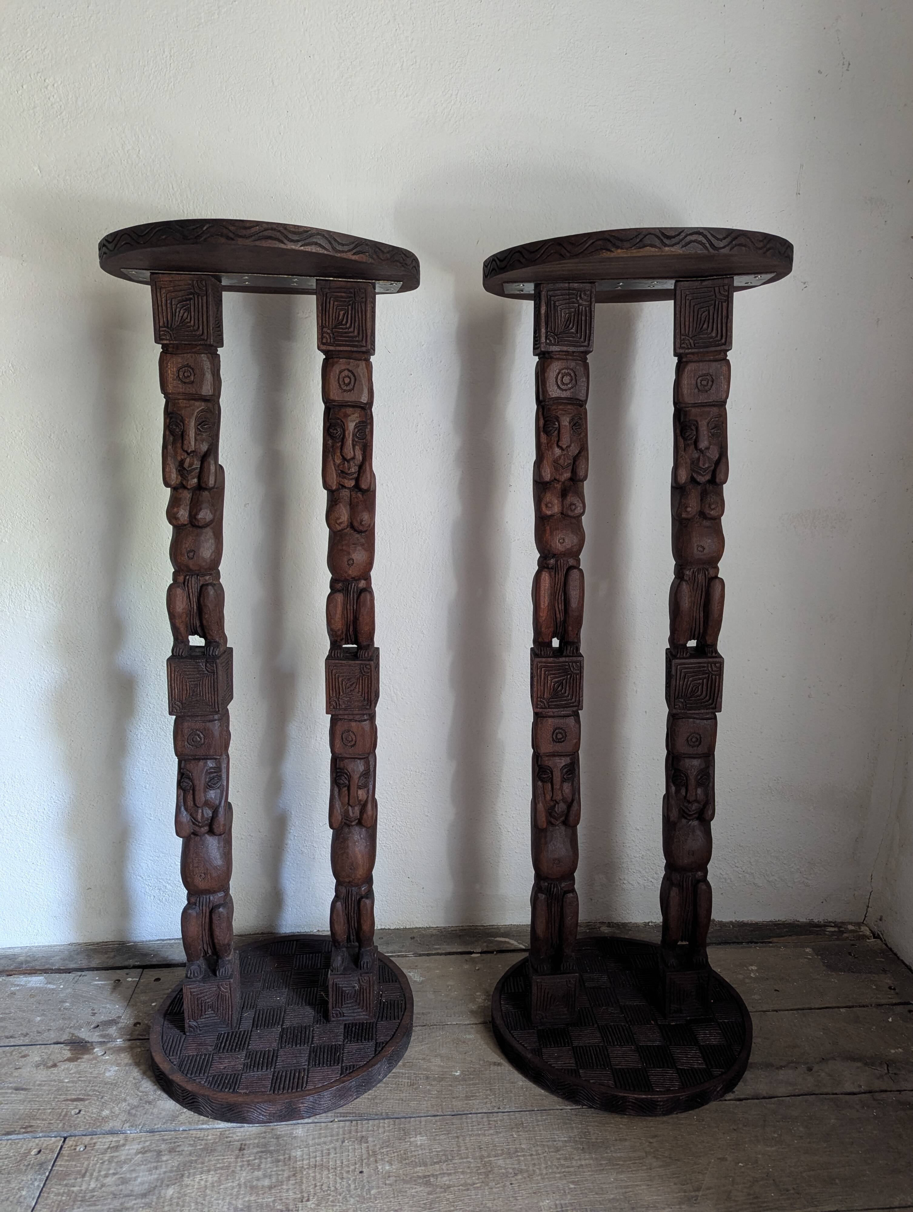 Pair of African stools