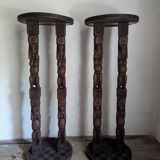Pair of African stools