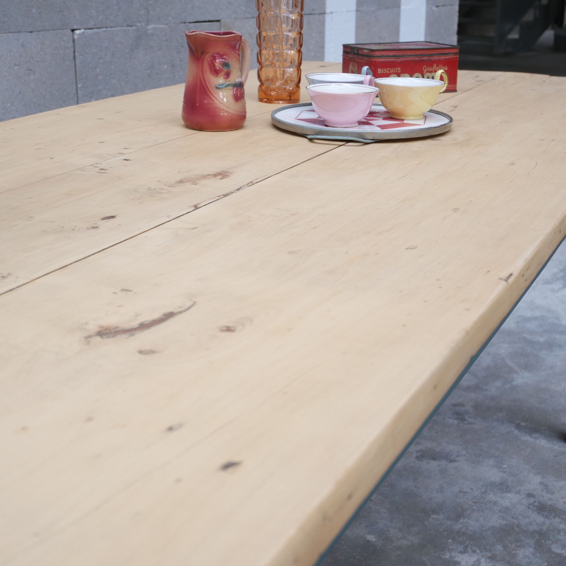 Restored farmhouse table