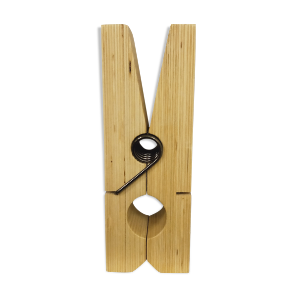 Patère murale pince en bois Leitmotiv