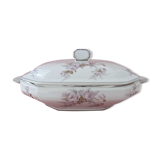 Porcelain vegetable with floral decoration