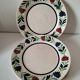 4 Longchamp plates with stylised floral decoration from the 1930s-50s.