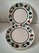 4 Longchamp plates with stylised floral decoration from the 1930s-50s.