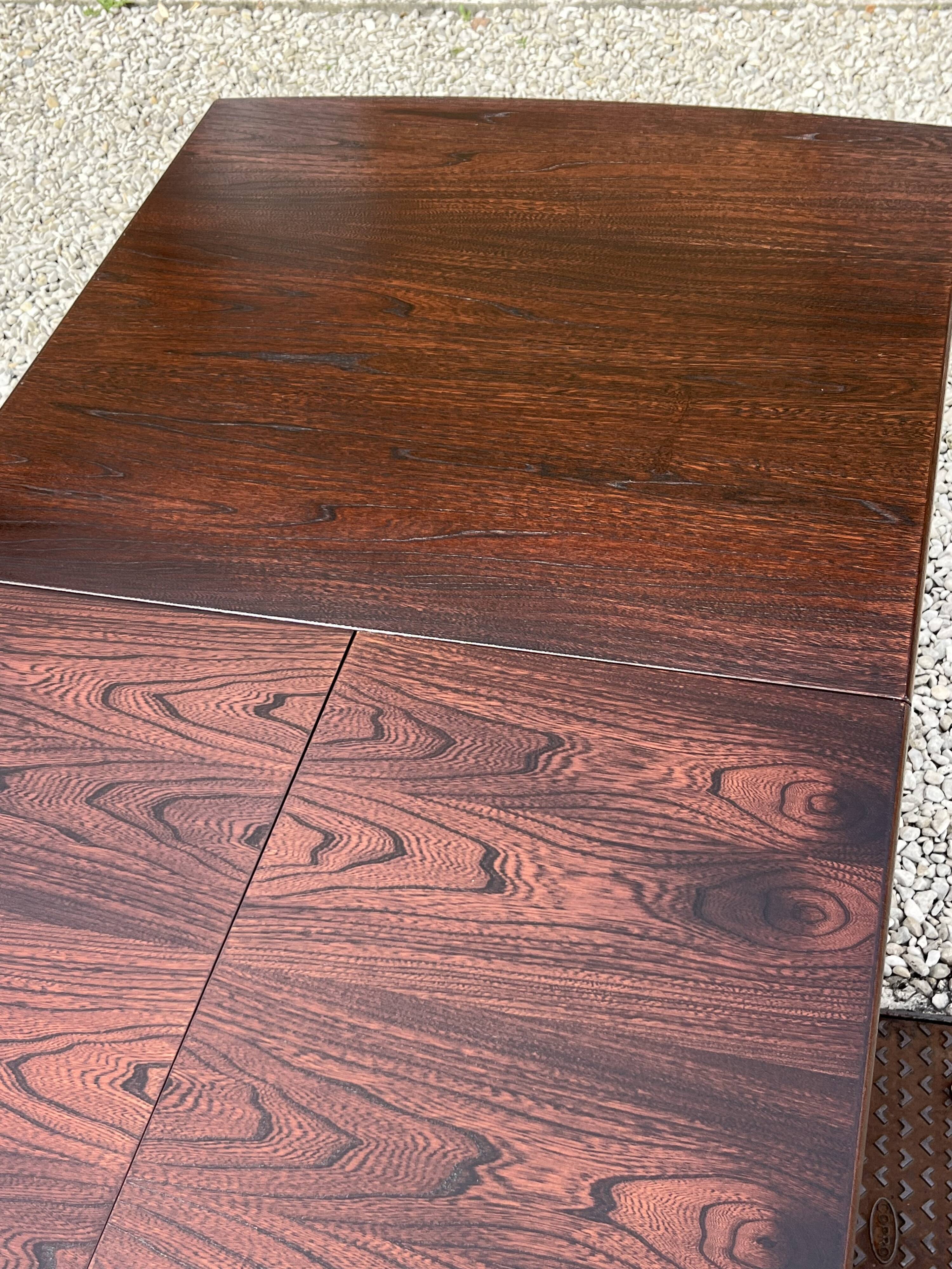 Scandinavian extendable teak table