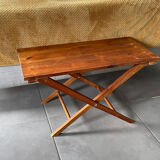 Rectangular wooden coffee table