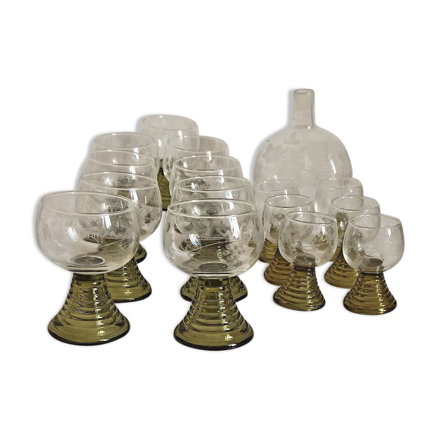 Wine service and liqueur Alsace 30 Glasses - carafe