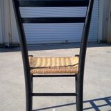 wood and rope chair