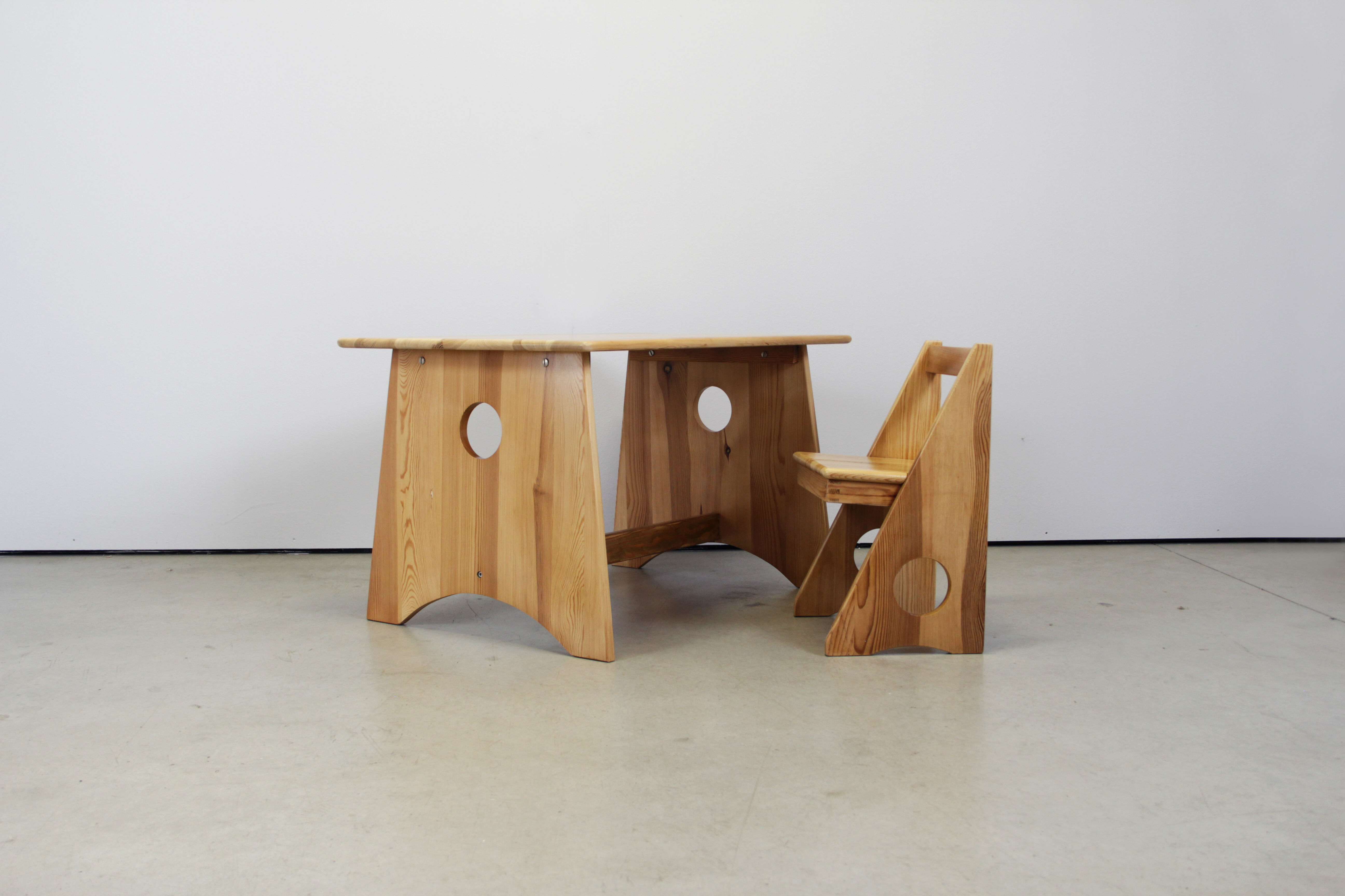 Kids desk and chair by Gilbert Marklund for Furusnickarn AB, Sweden 1970s