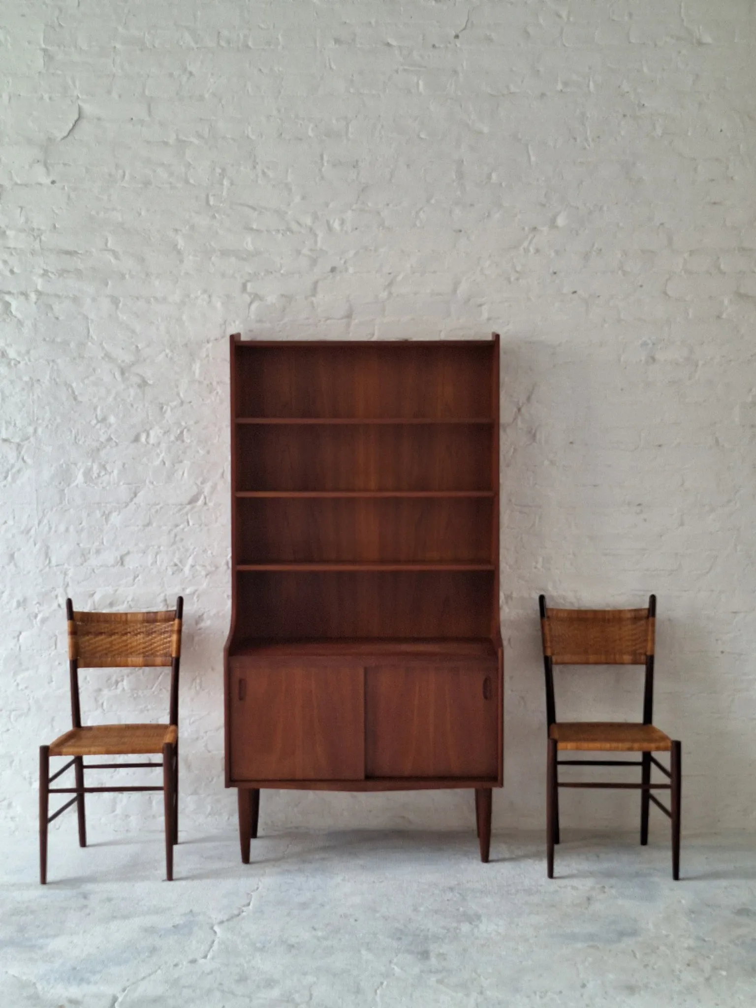 Danish teak bookcase Johannes Sorth attr., 1960s
