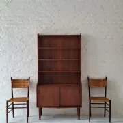 Danish teak bookcase Johannes Sorth attr., 1960s