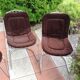 Set of four chrome metal wired chairs by Gastone Rinaldi / vintage 70s