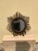 Vintage sun mirror in woven rattan diameter 45 cm retro decoration