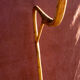 Cradle rattan on feet and swan neck