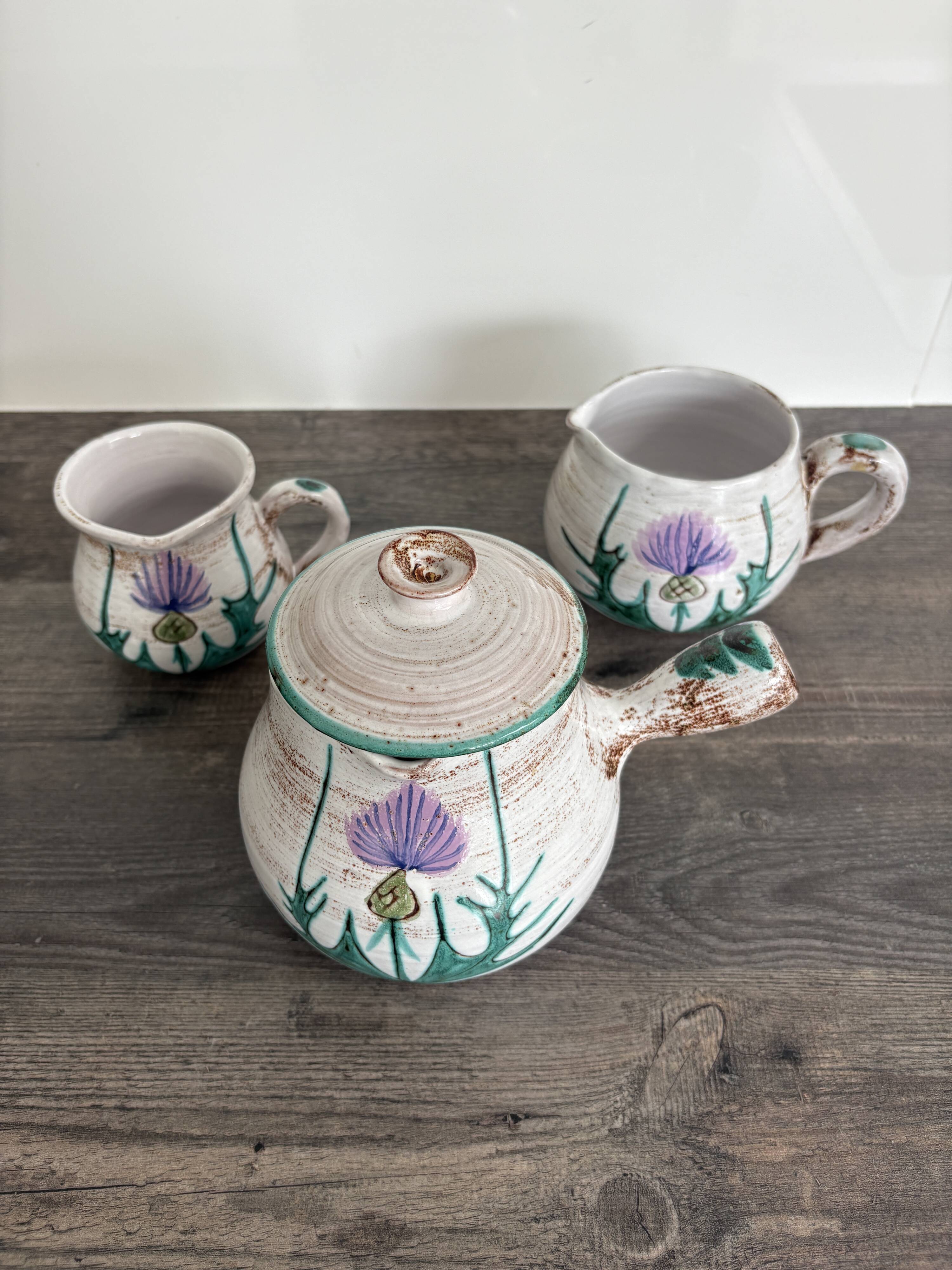 Three Vintage Thistle Pitchers – Daniel Étienne