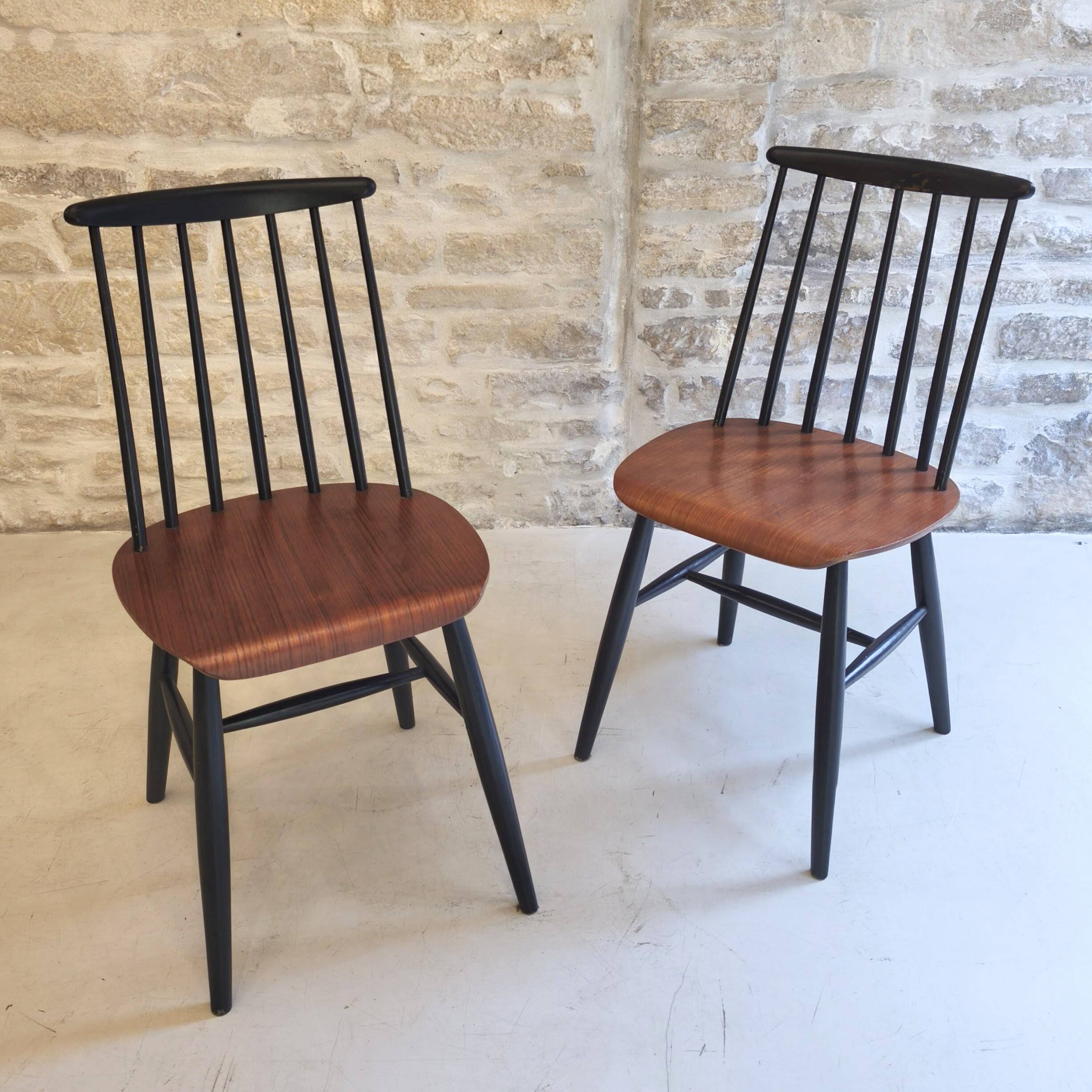 Paire de chaises Fanett, design Ilmari Tapiovaara, 1960