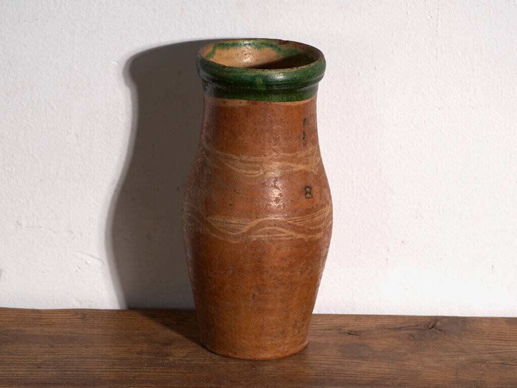 Antique glazed ceramic vase – Central Europe, circa 1920