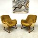 Vintage design sixties sled lounge chairs 'Teddy'