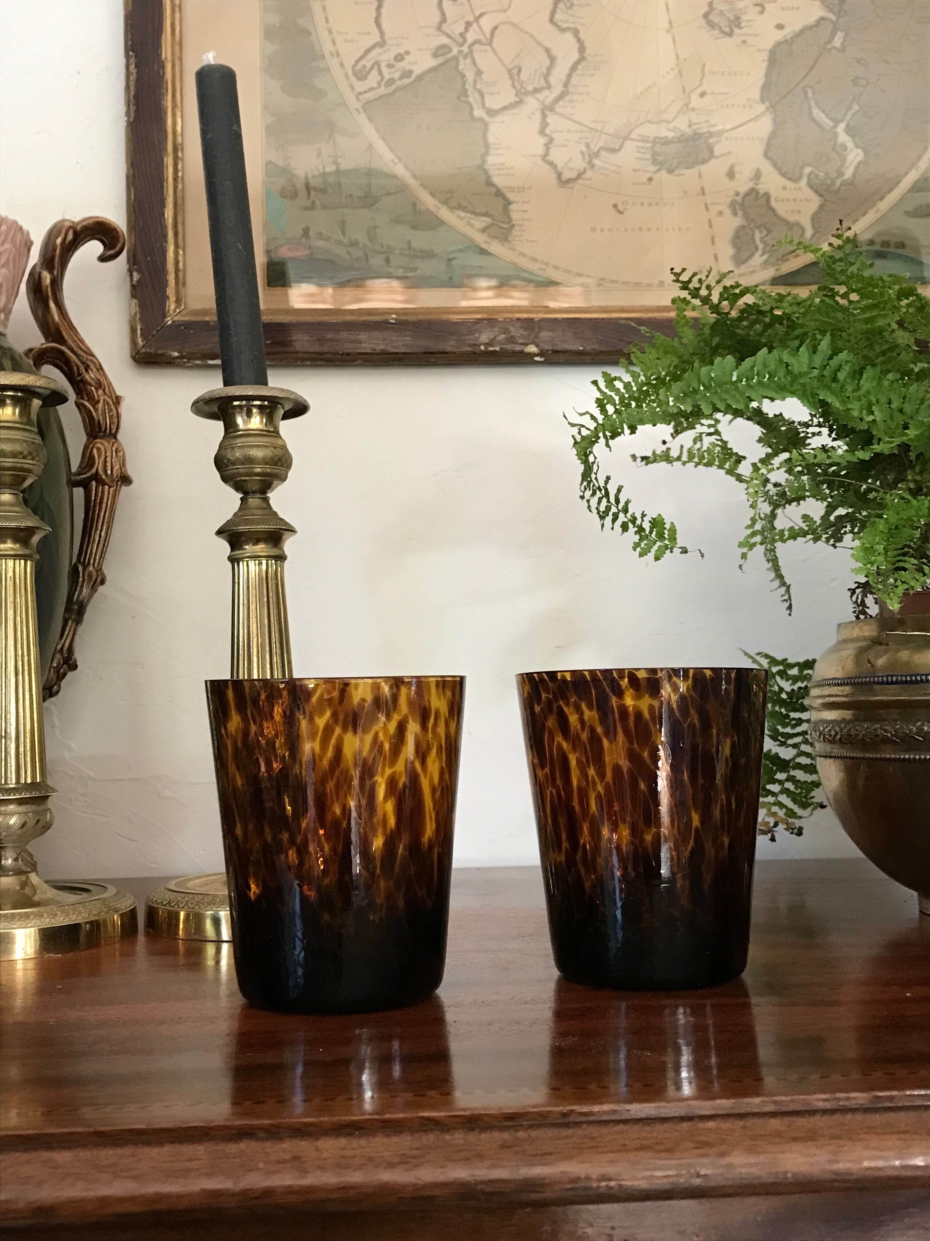 Six glasses tortoiseshells