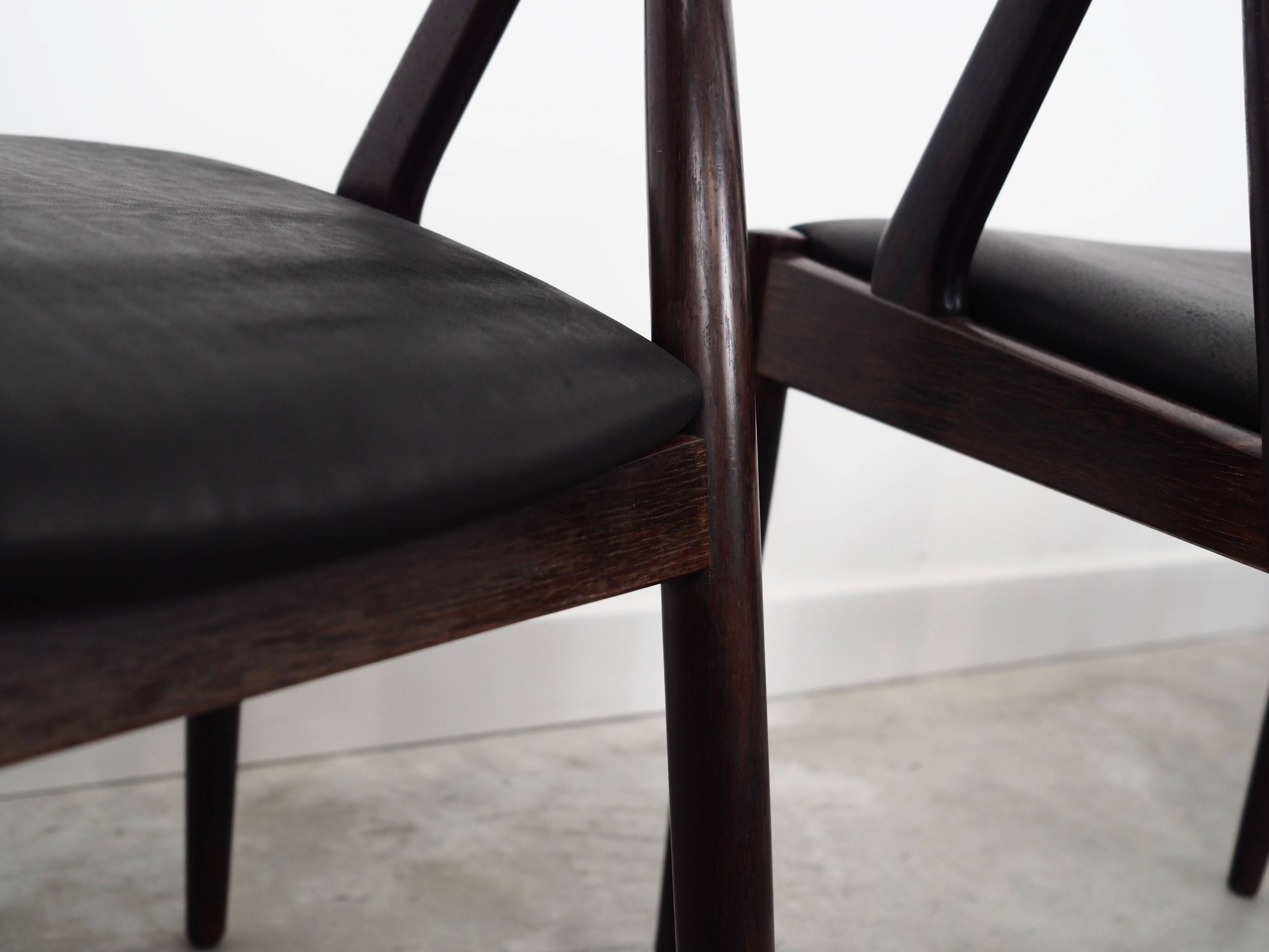 Set of four rosewood chairs, Danish design, 1970s, designer Kai Kristiansen