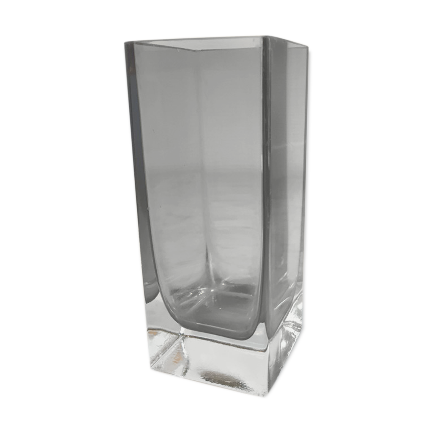 1970 black crystal vase