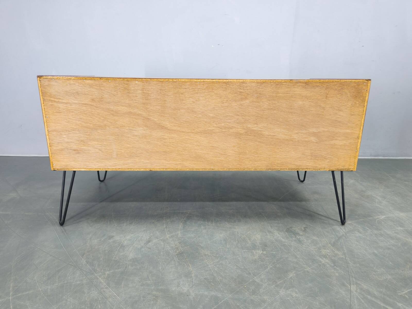 Mid-Century Danish Sideboard with Teak Veneer and Hairpin Legs, 1960