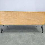 Mid-Century Danish Sideboard with Teak Veneer and Hairpin Legs, 1960