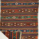 Anatolian handmade kilim rug 244 cm x 132 cm