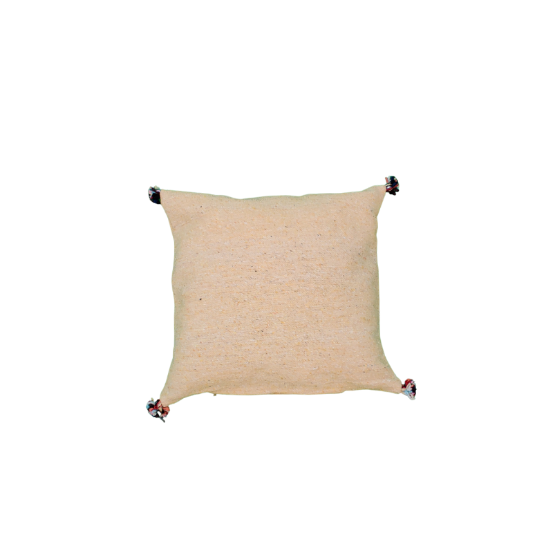 Moroccan pale yellow Berber cushion