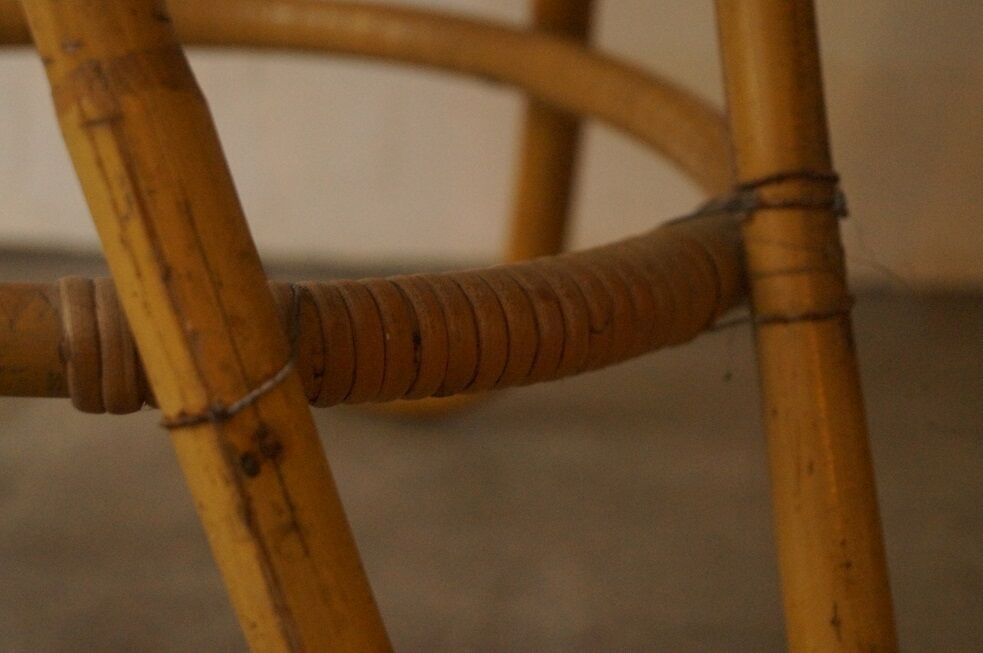 Coffee table rattan 1960