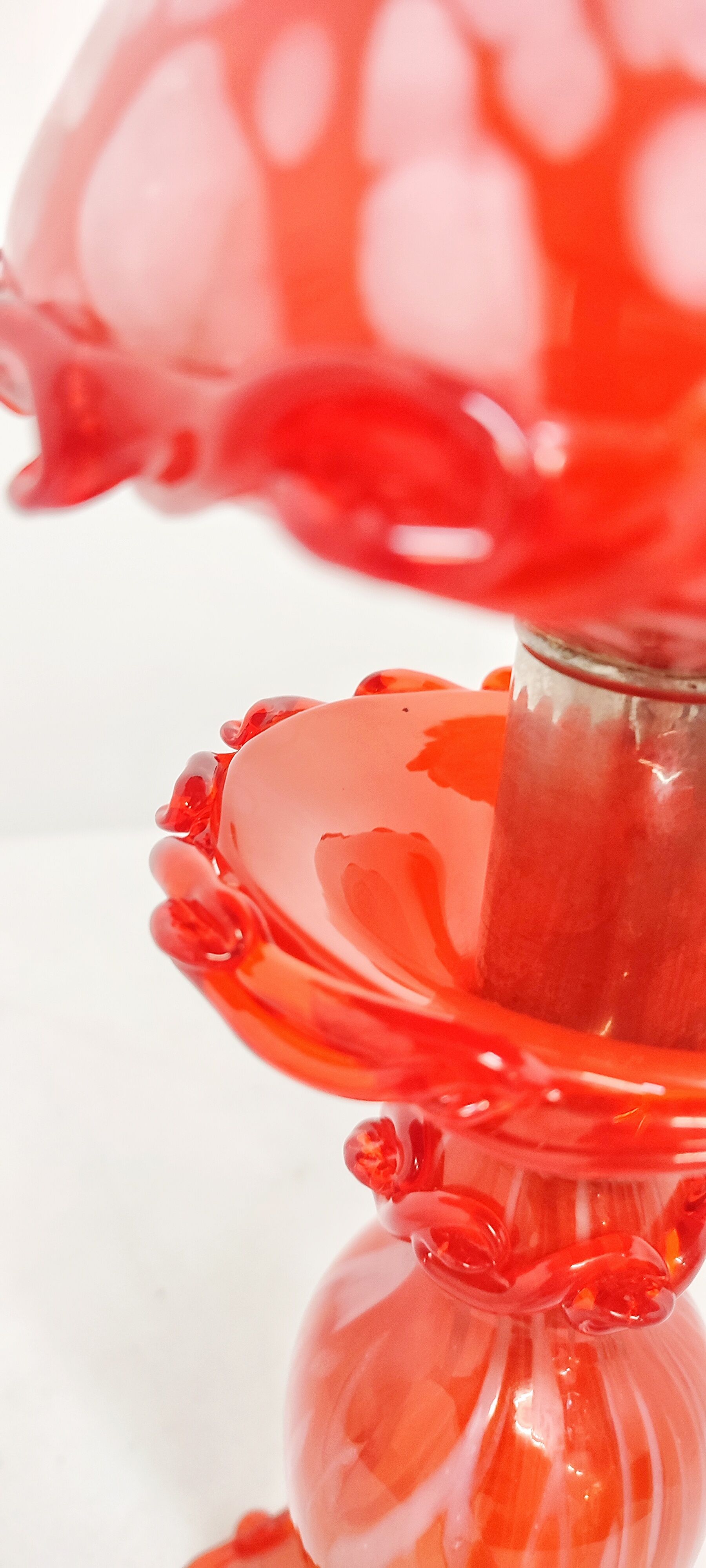 Murano glass table lamp. Italy, 1980