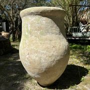Ancient terracotta pottery jar from the 19th century