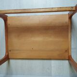 Sled-shaped side table