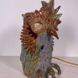 Ceramic owl lamp