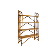 Étagère en rotin vintage
