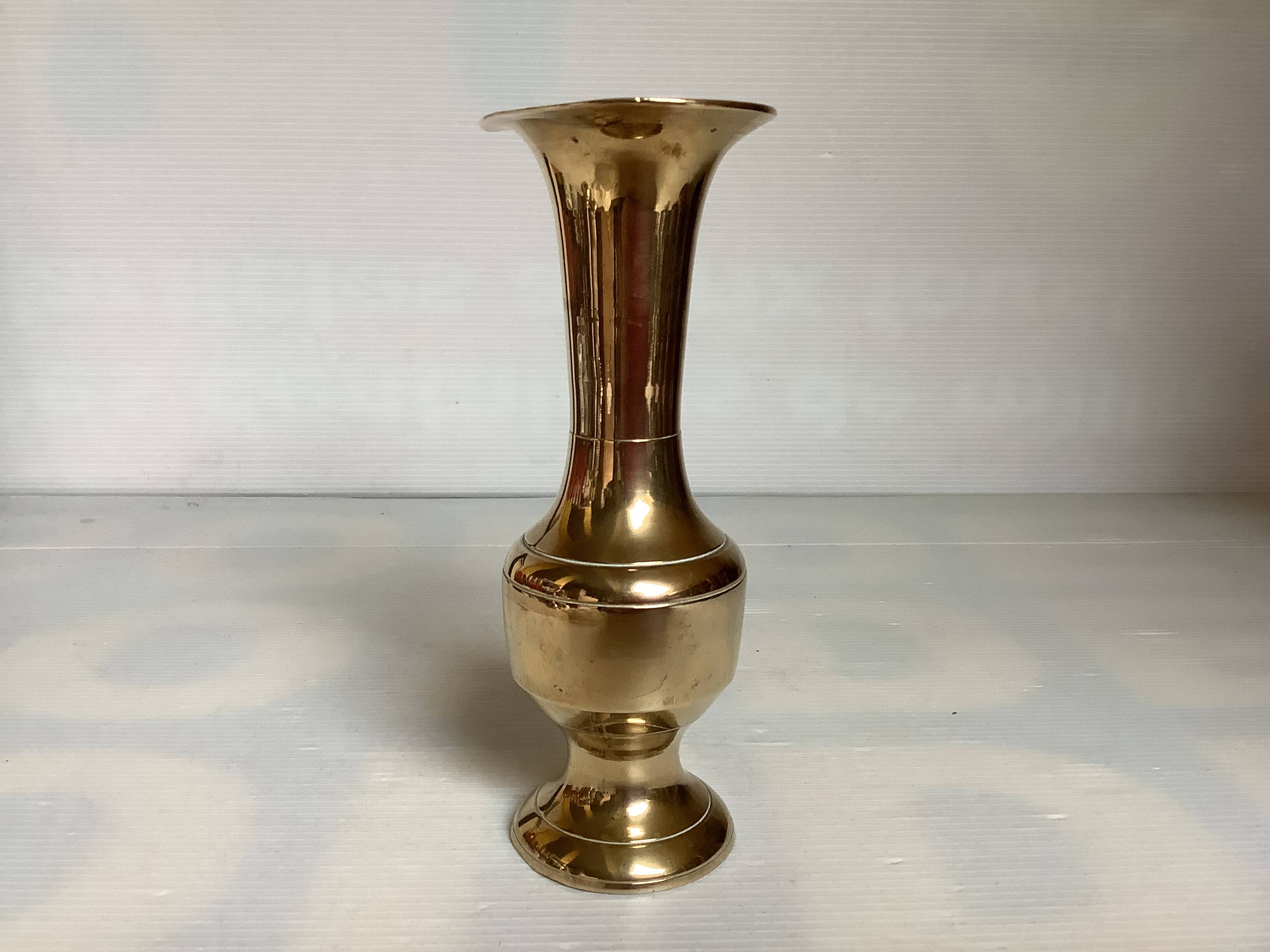 Small brass vase