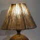 Stoneware and rope table lamp 1960