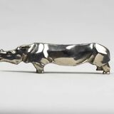 10 porte-couteaux animaliers Art déco en métal argenté – dlg Sandoz, Gallia