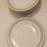 8 assiettes anciennes dessert"sfp France "