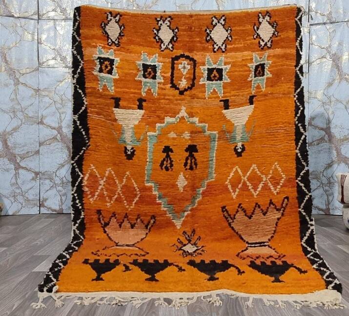 Tapis traditionnel marocain Beni ourain Mrirt