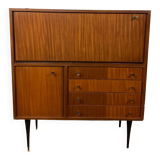 Vintage teak bar/secretary cabinet