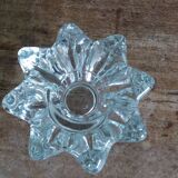 Star or flower candle holder in glass or crystal