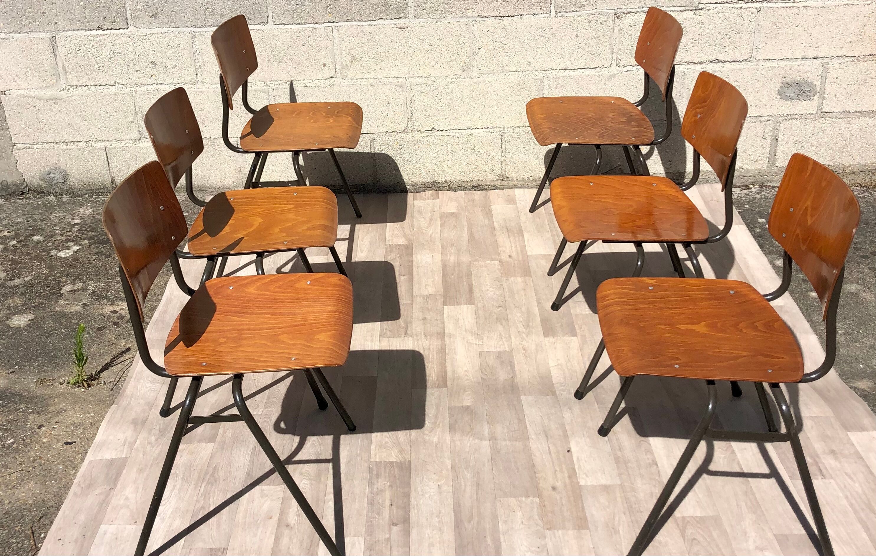 Set of 6 Marko Holland chairs