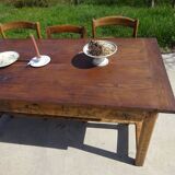Restored solid oak farmhouse table