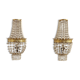 Classic crystal sconces. France 1950s.