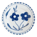 Hand painted ceramic dessert plate
