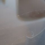 Coffee table smoked glass 70's