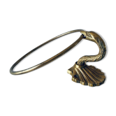 Porte-serviette cygne en bronze et laiton