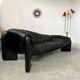 Old leather sofa design Strassle Collection of the 80