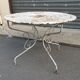Table de jardin ancienne en fer forgé